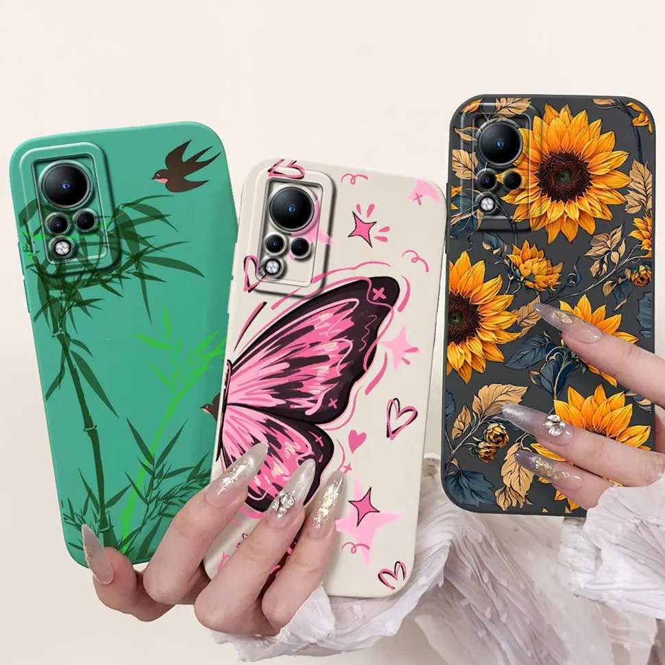 حافظة لهاتف انفينيكس نوت 11 حافظة خلفية جميلة مضادة للصدمات على شكل حيوانات كرتونية لهاتف انفينيكس نوت 11 نوت 11 Fundas X663 X663B