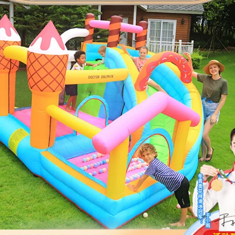 

Children's Inflatable Castle Home Indoor and Outdoor Small Trampoline