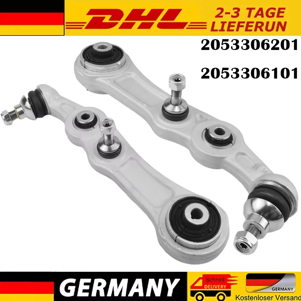 1 Paar neue Querlenker vorne links rechts mit Kugelgelenk für Mercedes-Benz C-Klasse W205 S205 A205 C205 Autozubehör 2053306201 2053306101