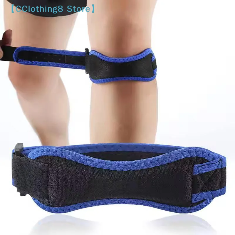 1 Pcs Knee Patellar Tendon Knee Support Strap Brace Adjustable Shock Absorption Compression Knee Pad Sleeve 【AliS8】