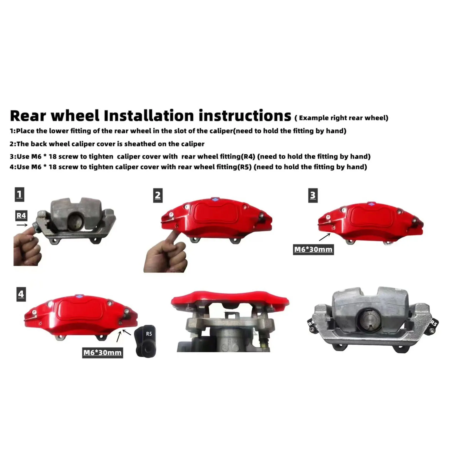 테슬라 모델 3 18/19in 휠 허브에 대 한 4PCS 블랙 알루미늄 합금 브레이크 캘리퍼스 커버 고품질 썸네일 6