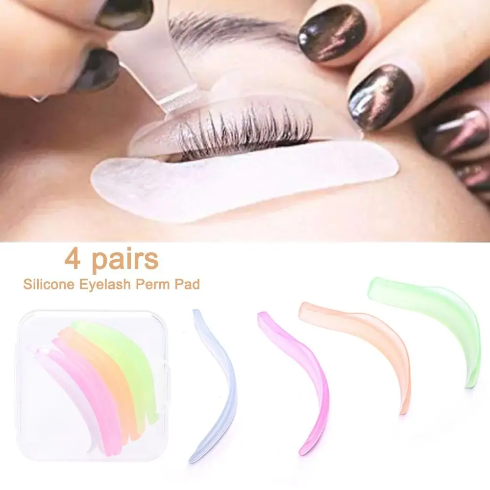 Applicator Tools Silicone Eyelash Perm Pad Makeup Accessories 4 Sizes 3D Eye Lashes Curler Eyelash Extension Reusable