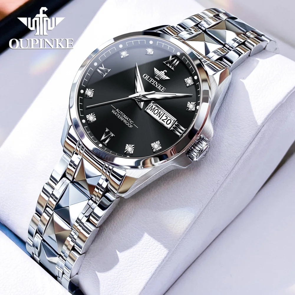 

OUPINKE Imported Japan Automatic Movement Watch for Women Sapphire Mirror 50ATM Waterproof Ladies Wristwatch Original 2024 NEW