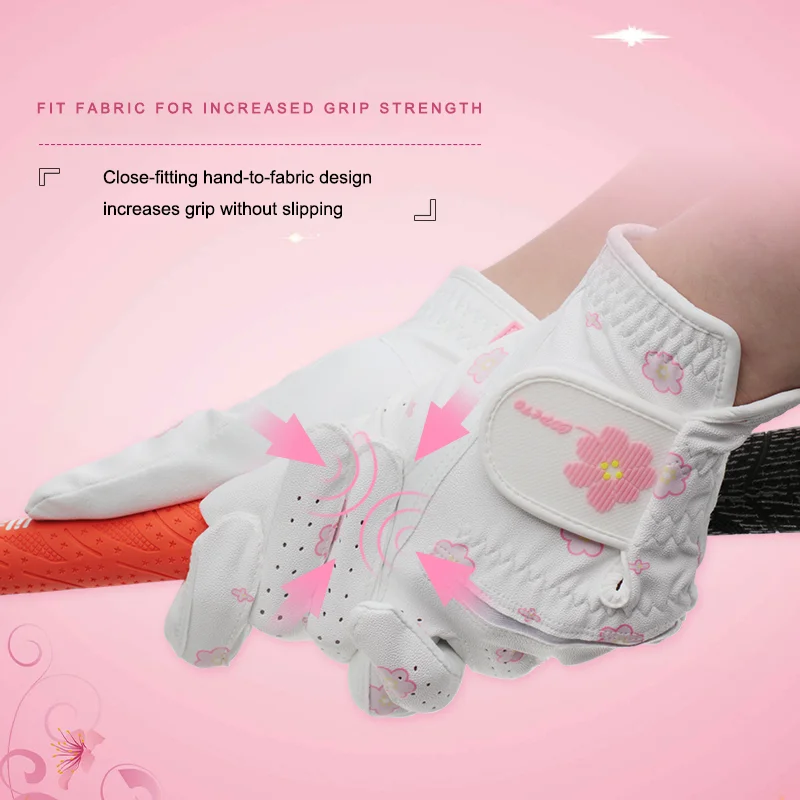 Golf 1 Pair Ladies Breathable Mesh Sports Mittens Fingerless Touch Screen Golf Gloves Women Left and Right Hand Sunscreen Gloves