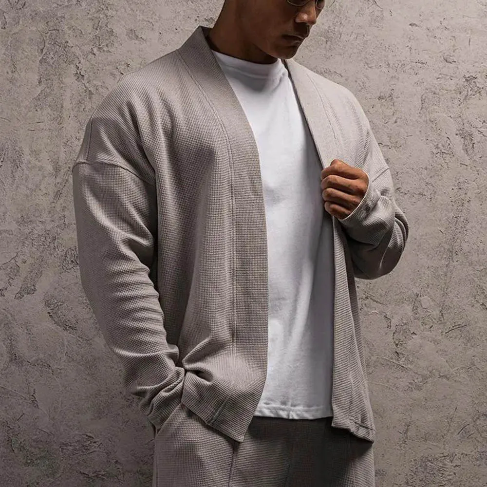 

Мужская осенняя рубашка, спортивная повседневная рубашка-кардиган для фитнеса, уличная одежда, повседневный деловой уличный топ с длинными рукавами, мужская одежда, новинка 2023 года