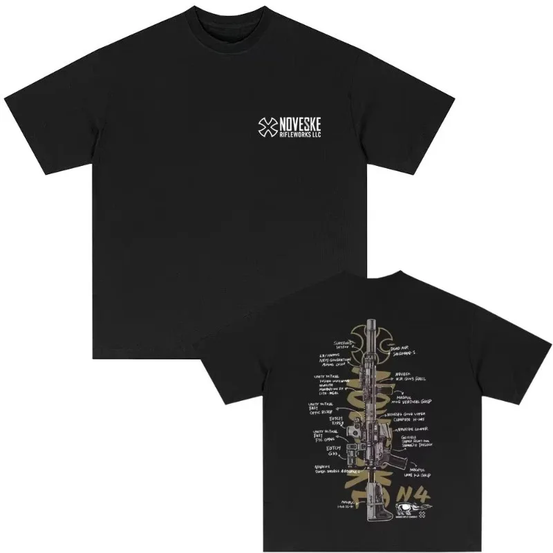 Hot NOVESKE N4 Tactical Army Fan Club Outdoor Training Competition T-shirts Men Women Fashion Oversized Tee Male Vintage Tshirt