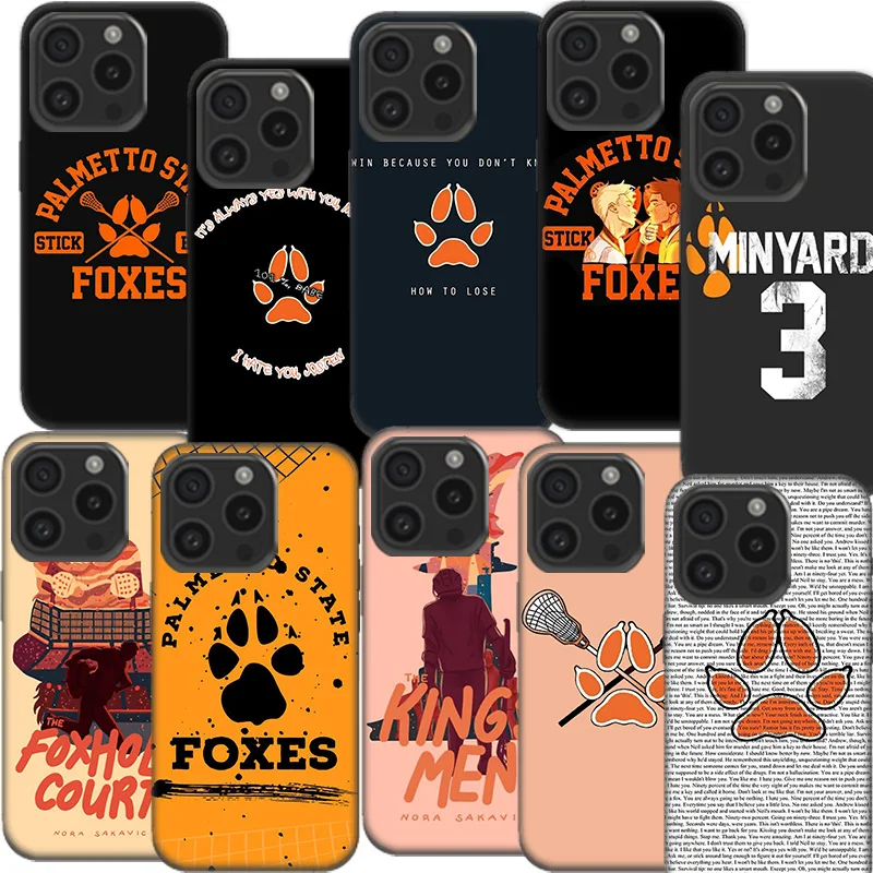 Andreil All for the Game Palmetto State Foxes Clear Phone Case For Aplee iPhone 12 13 Mini 14+ 15 Plus 16 Pro Max Cover 11 Pro X