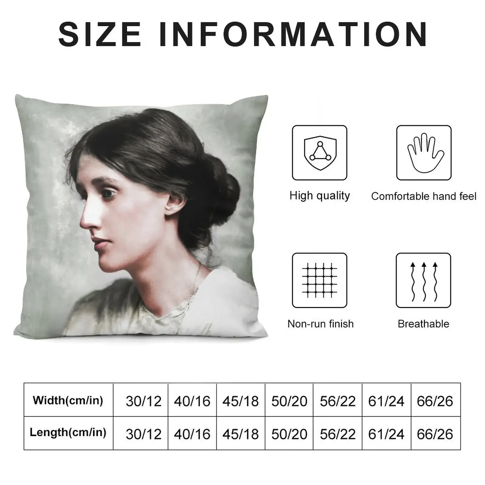 Virginia Woolf Throw Pillow Christmas Covers Elastic Cover For Sofa pillow