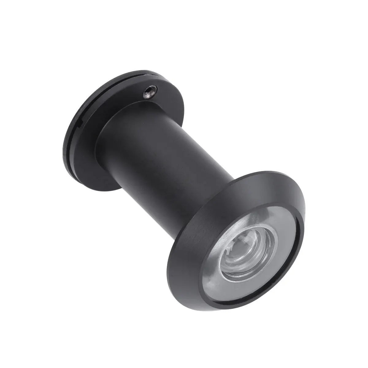 

Hd Door Viewer 200 Degree Wide Angle Lens Anti Theft Cat Eye Mirror Pure Copper Adjustable Removable Cover Black