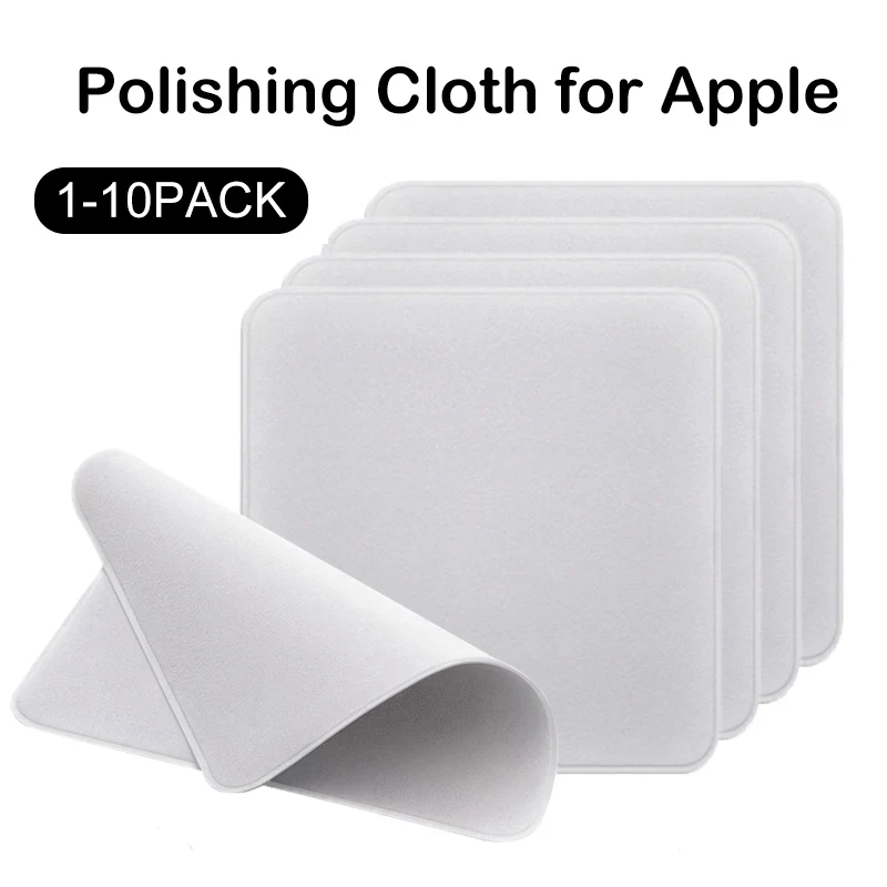 1-10pcs Universal Polishing Cloths for Apple Phone IPad Screen Camera Lens Polish Wipe Cloth Eyeglass Cleaning Microfiber Cloth