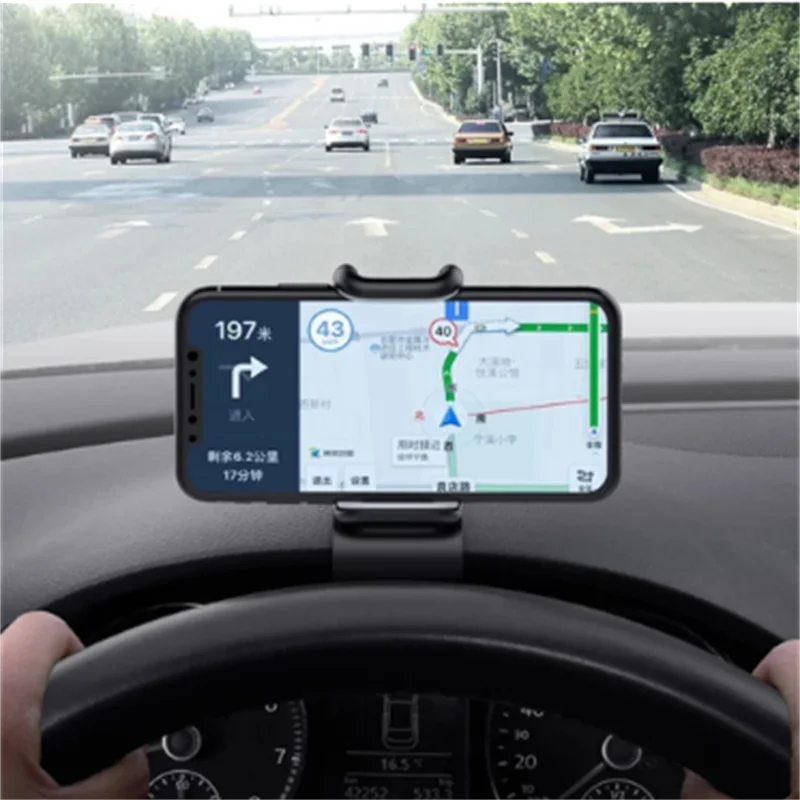 Car Phone Holder Clip 360 Rotatable GPS Mount Stand Universal Mobile Telephones Rack for iPhone Samsung Xiaomi Car Accessories