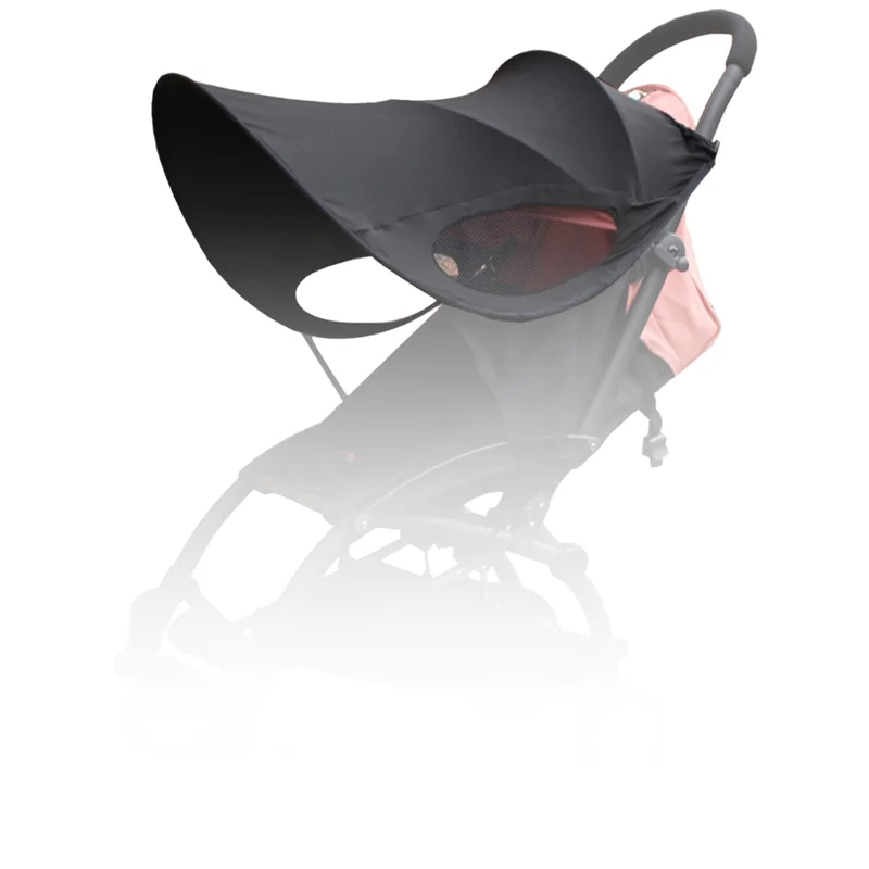 

LCLL-2X Upgraded Version Of Baby Stroller Sun Visor Carriage Sun Shade Canopy Cover Black