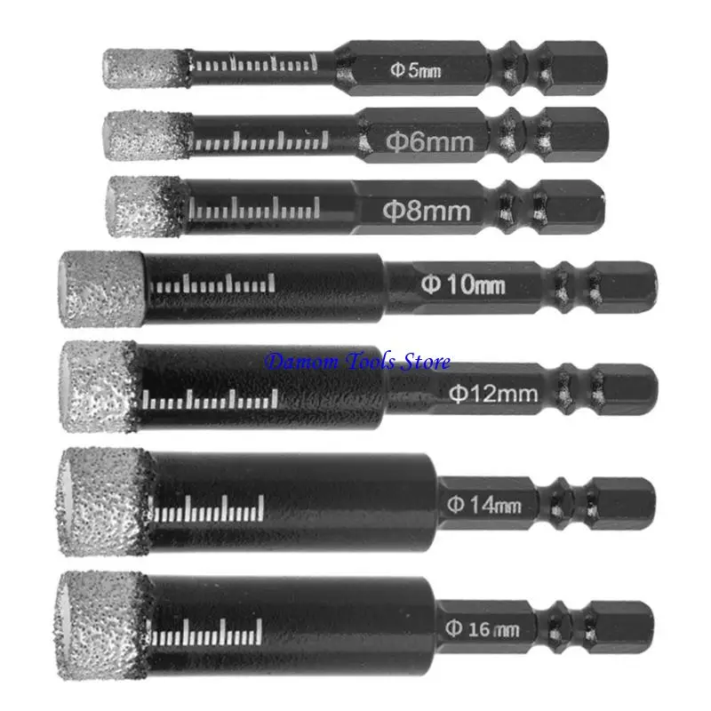 57be Эффективные удары инструмента Diamonds Bused Drilling Bit для точных буровых задач 5-16 мм шестиугольные хвостоты мм