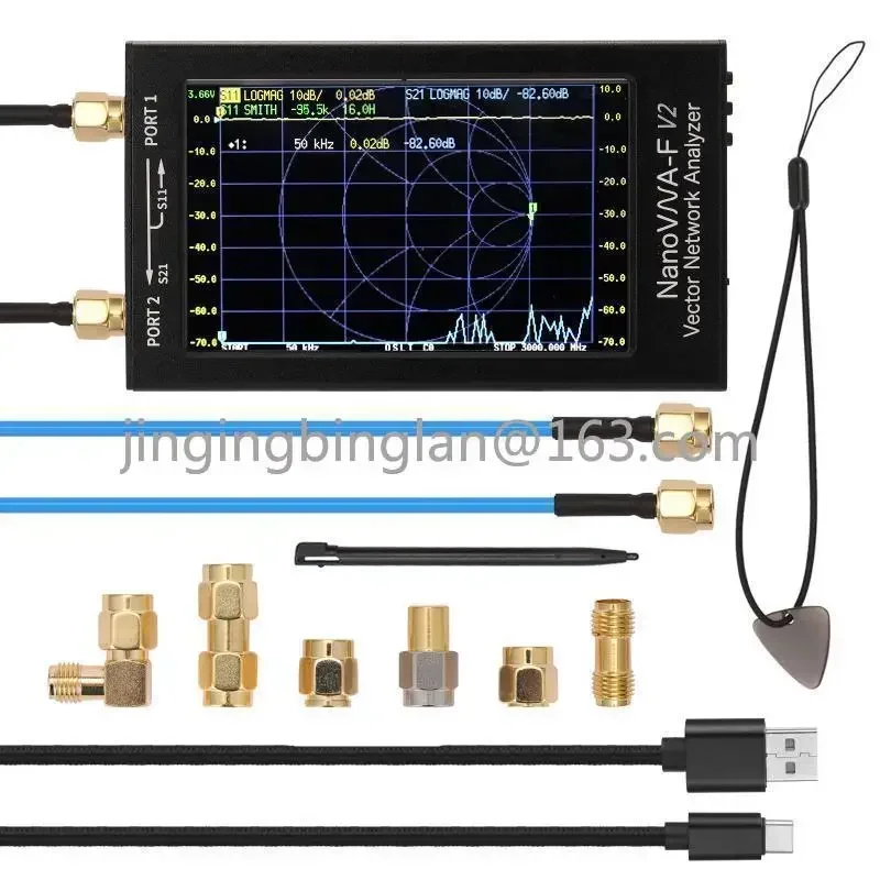 4.3-Inch, Vector Network Analyzer S-A-A-2 NanoVNA-F V2 Antenna, Short Wave HF VHF UHF