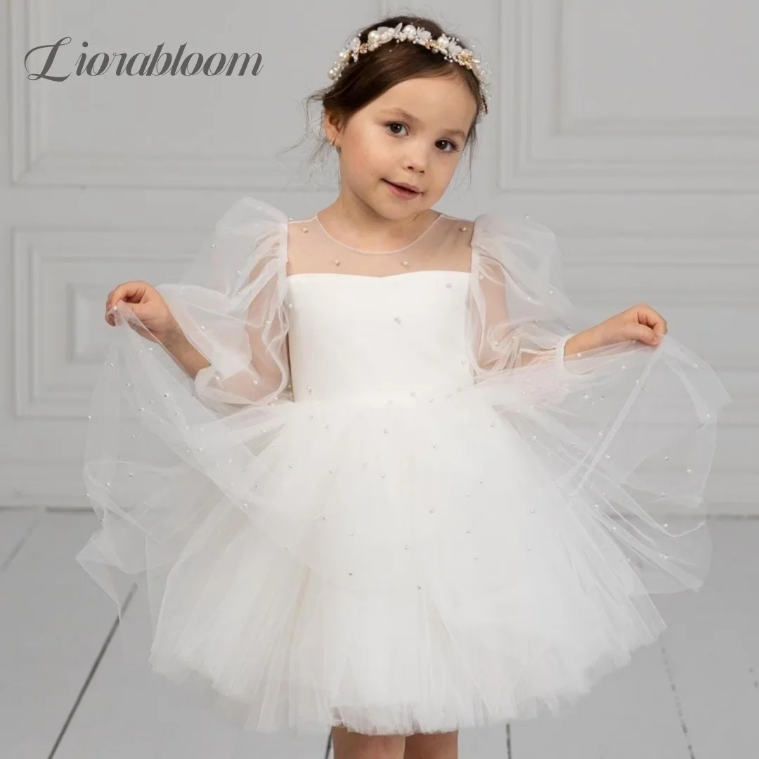 

Customized Flower Girl Dress Formal Evening Gown Multi-layered Tulle Gown Wedding Party Attire свадебное платье