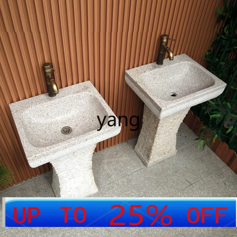 

Интегрированная колонна LMM, раковина для ванной комнаты, мраморный умывальник от пола до потолка во дворе