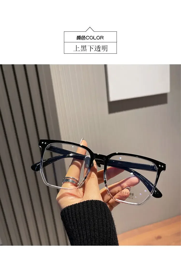 Runde Brillen transparente Computer brille Rahmen Frauen Männer Anti Blaulicht blockierende Brille optische Brille Brille – Detail 1
