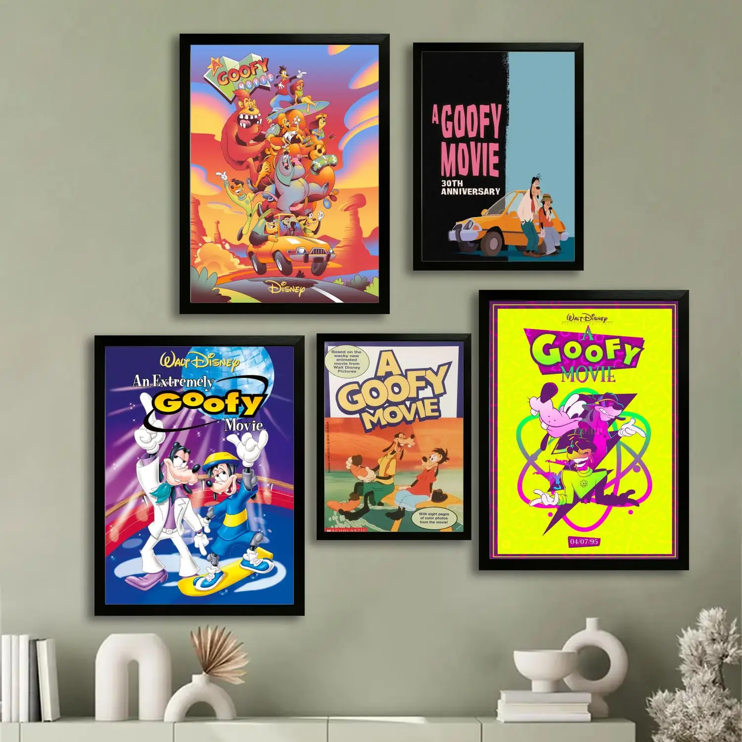 

A Goofy Movie Canvas Art Poster and Wall Art, Picture Print, Modern Family Bedroom Decor, Posters,Decorative painting