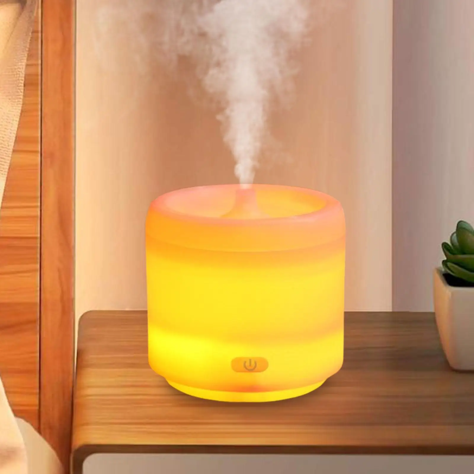 Маленький увлажнитель, тихий ночник, многофункциональный регулируемый резервуар емкостью 300 мл с красочным светом, диффузор эфирного масла для офиса