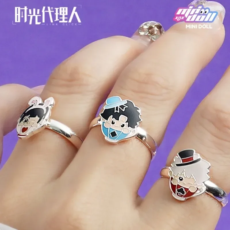 official Link Click Shiguang Daili Ren Cheng Xiaoshi Lu Guang Anime Gmae Ring Couple Ring Jewelry Cosplay Gift New