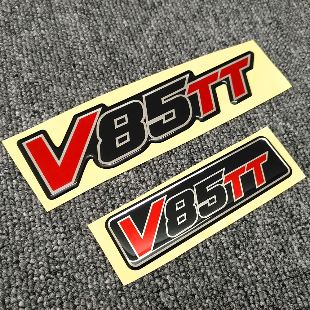 Untuk Moto Guzzi V85TT V85 TT bantalan tangki pelindung kaca depan Windscree dekoratif stiker casing lambang