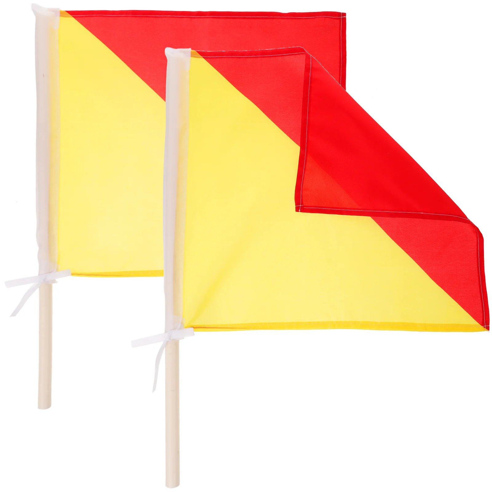 

2Pcs Signal Flags Small Handheld Lightweight Polyester Flag Waving Performance Signal Flag Training Flags