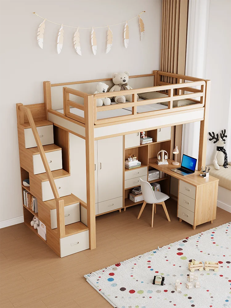 

Новая комбинированная кровать-стол с возможностью индивидуальной настройки для небольших квартир, со встроенным шкафом и рабочим столом для взрослых.