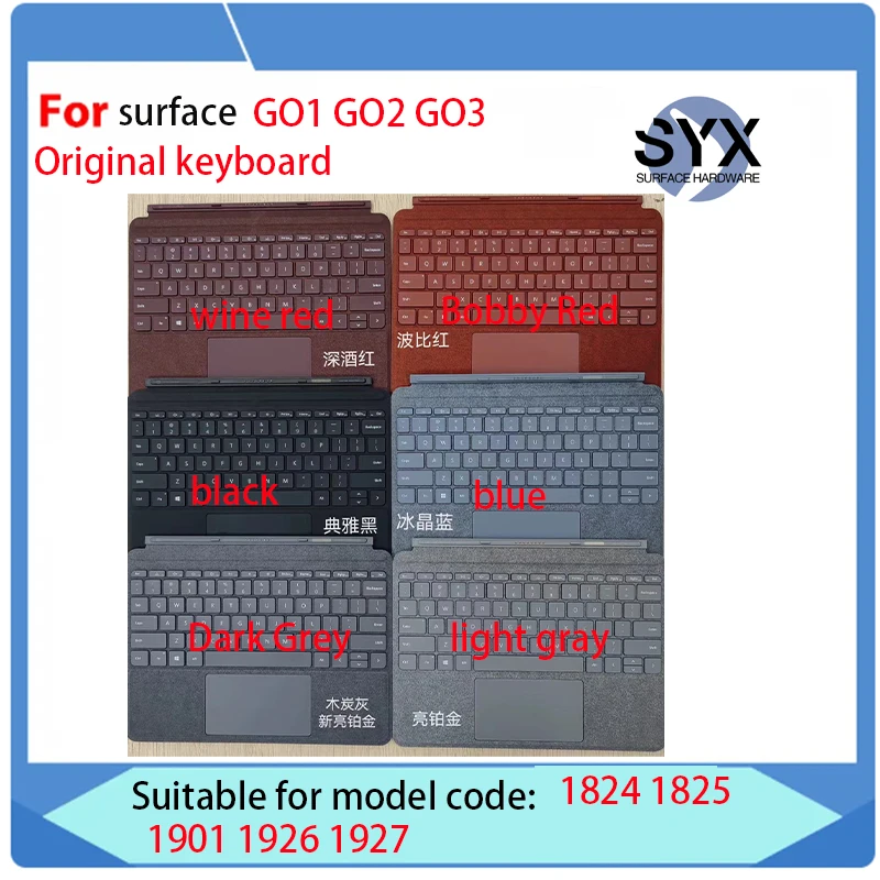 Teclado sem Fio para Microsoft Surface Bluetooth Touchpad Tablet Original go go go 1824 1825 1901 1926 1927