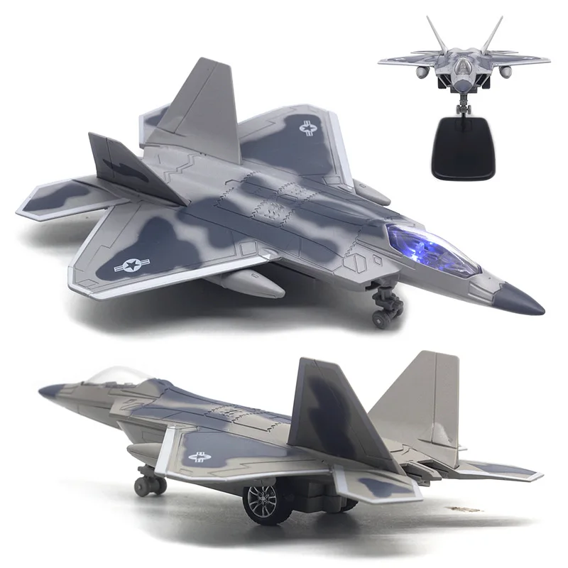 American F22 Raptor stealth fighter aircraft model simulation alloy aircraft passenger plane children's toy gift