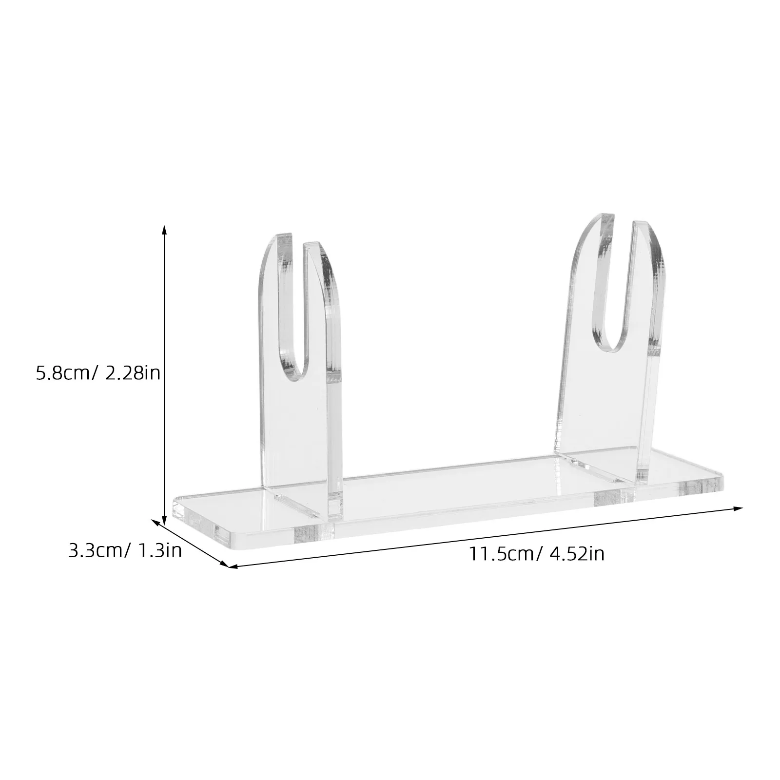 4Pcs Acrylic Fan Display Stand High Transparency Clear Holder Stable Desktop Japanese Chinese Folding Fan Organizer Easel