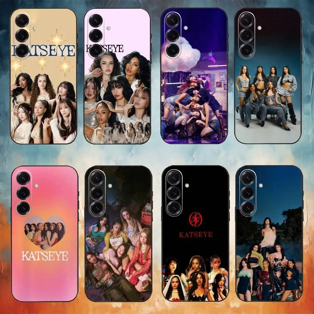 Hot Music K-KATSEYE Phone Case For Samsung Galaxy A73,A72,A71,A70,A53,A52,A51,Others Soft Black Cover #1