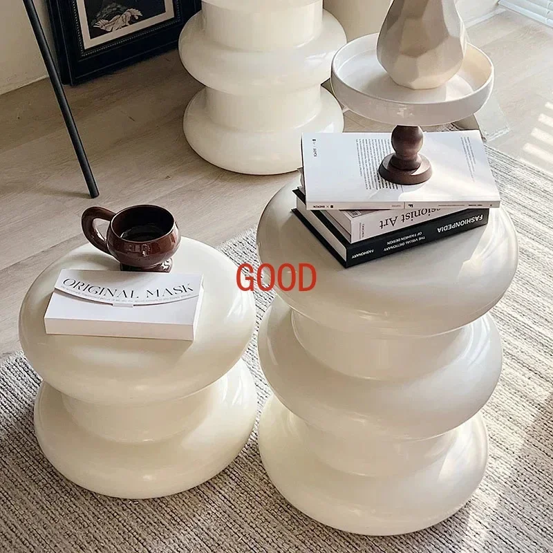 

Accent Makeup Stool Bedroom Kitchen Bedroom Minimalist Black Leisure Side Table Modern Hotel Apartment Tabouret Furniture