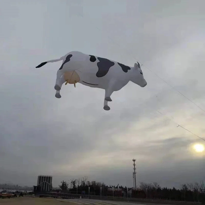 3m vaca pipa pingente fábrica de pipa diversão ao ar livre esportes para adultos pipas e raios e linhas parapente arco-íris brinquedo alto esportes divertidos