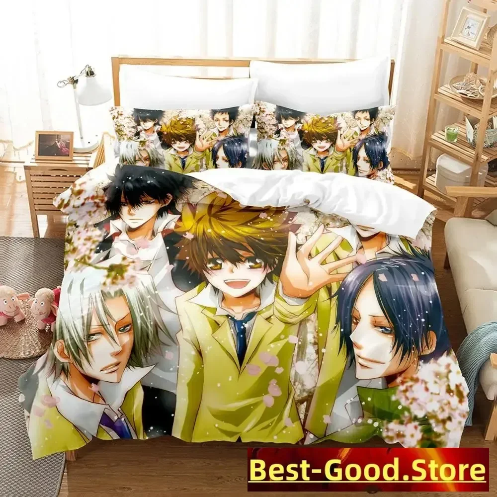 HITMAN REBORN Bedding Set Single Twin Full Queen King Size Bed Set Adult Kid Bedroom Duvetcover Sets Anime parure de lit Bed