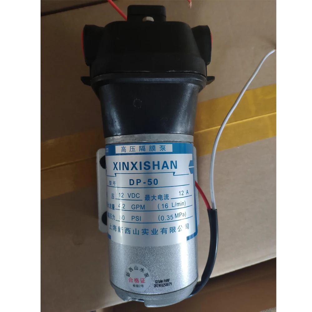 Imagem -05 - Pressão Bomba de Água de Diafragma Mini Bomba de Pulverização Auto Sucção Interruptor 16l por Min 3.5bar 50psi Dp50 12v 24v Alta