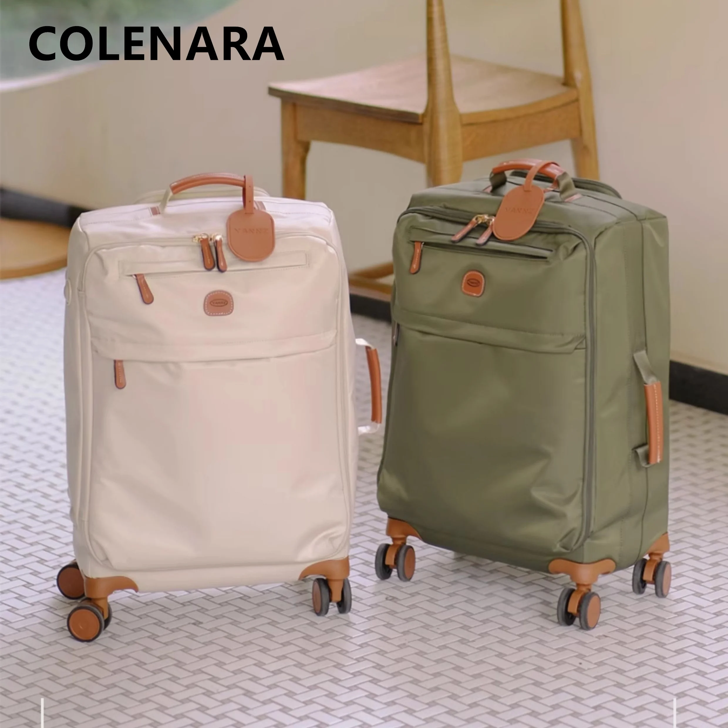 COLENARA Ultralight Suitcase Oxford Cloth Boarding Box Large Capacity Trolley Case 20