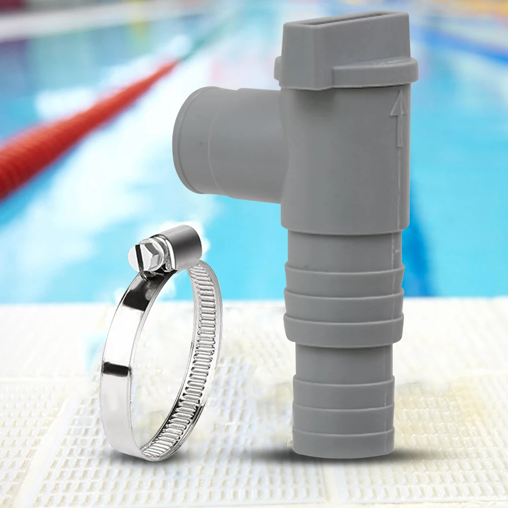 Adaptateur de pompe de filtration de piscine en PVC 32 mm, remplacement de valve à piston pour équipements extérieurs