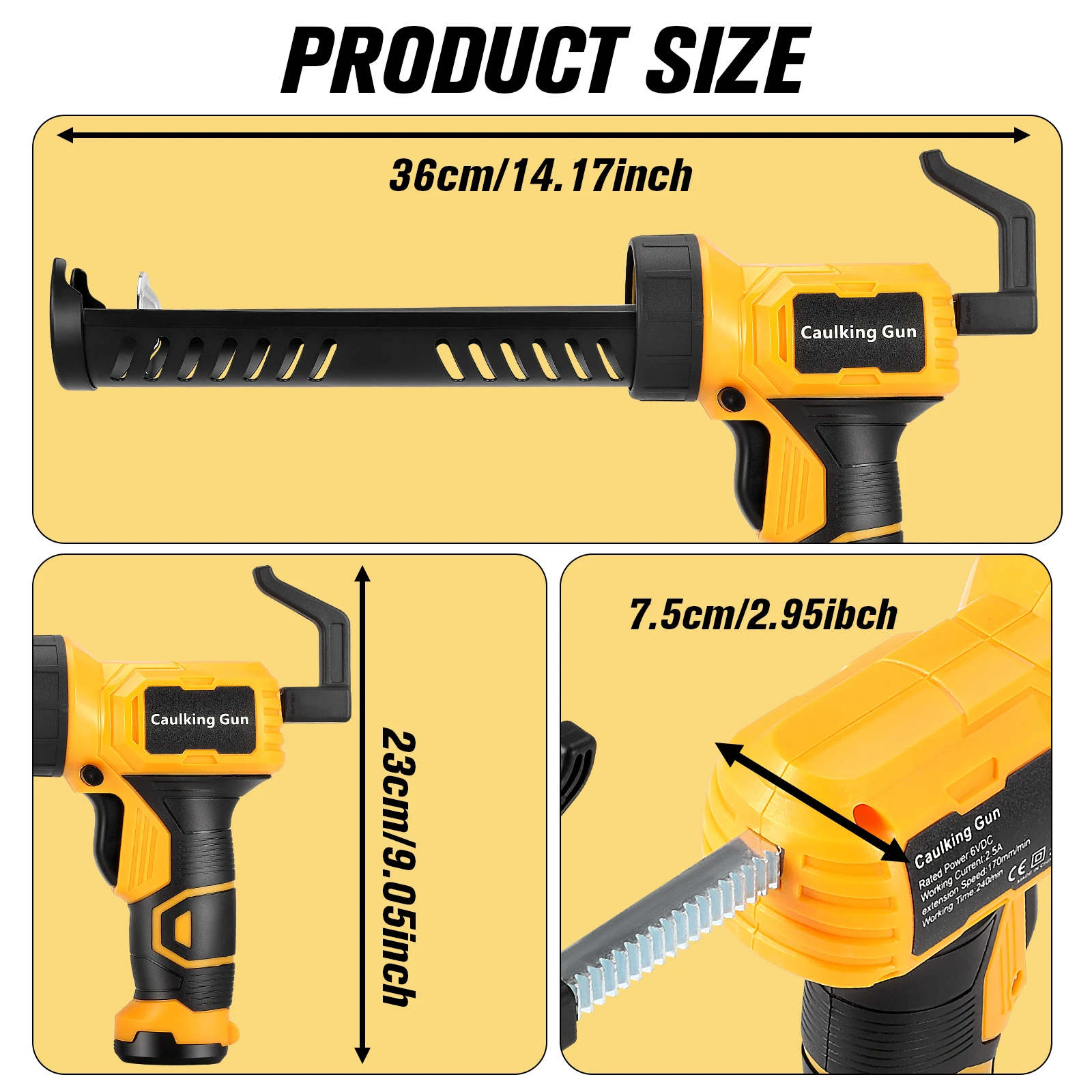 Electric Caulking Gun Cordless Ice Gun Glass Caulking Gun Doors and Windows Electric Sewing gland Tool