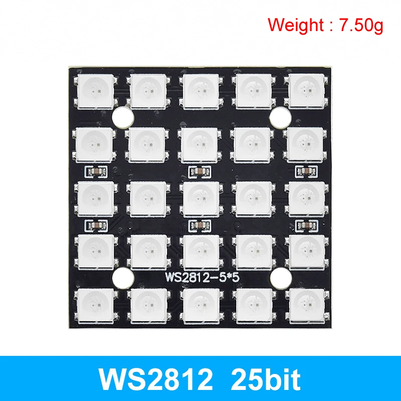 XZG WS2812 LED 5050 RGB 8x8 4 16 25 64 LED-matrix voor