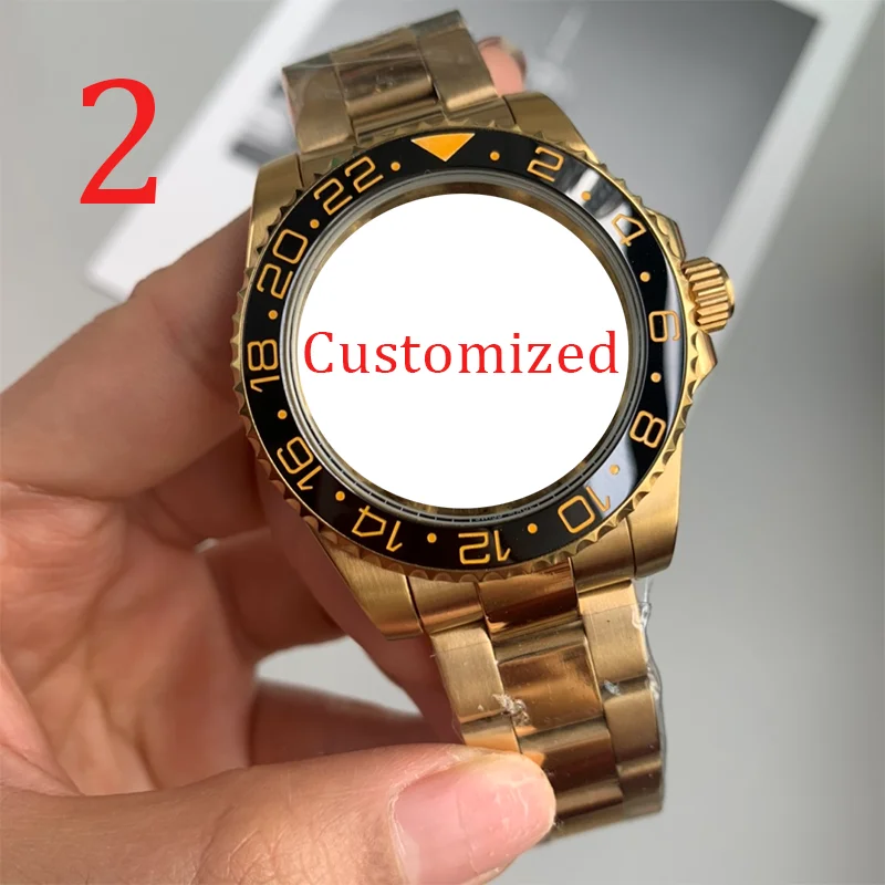 Orologio meccanico completamente automatico alla moda impermeabile da uomo nuovo Orologio da uomo subacqueo casual in gomma con cintura in acciaio può essere personalizzato