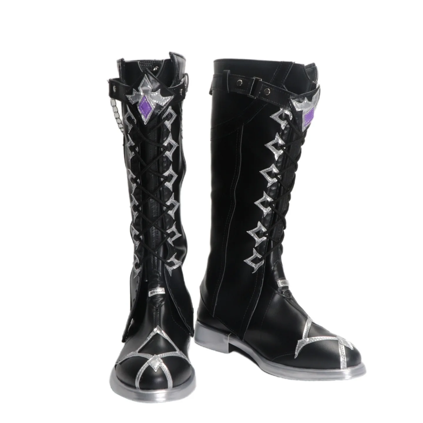 Buty do cosplayu Kyrylla Flins z gry Genshin Impact, akcesoria do cosplayu, buty z PU, buty na Halloween, karnawał, rekwizyty do cosplayu, wykonane na zamówienie.