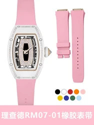 For Richard Mille women's series waterproof watch tape strap fluorine tapeRM07-01 37-01