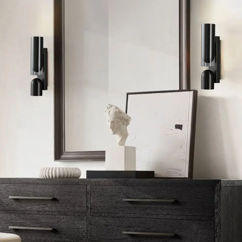Nordic Postmodern Wall Lamp For Living Room Dining Room Creative Design Rotating Adjustable Bedside Aisle Decor Wall Light