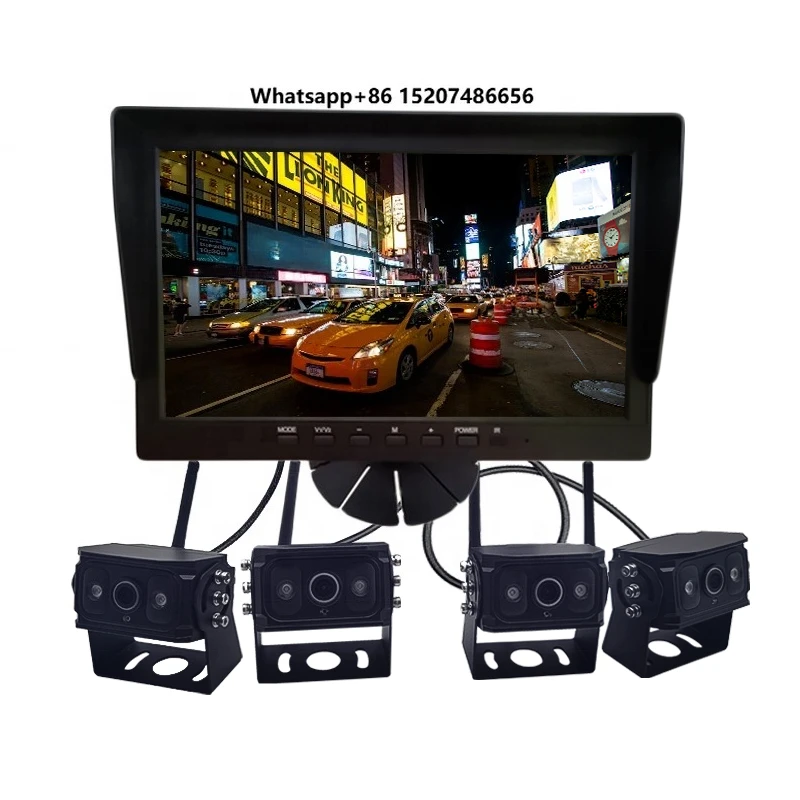 HX-101 10.1 Inch Car Rear View LCD Car Portable DVD 4-way Reverse Car and