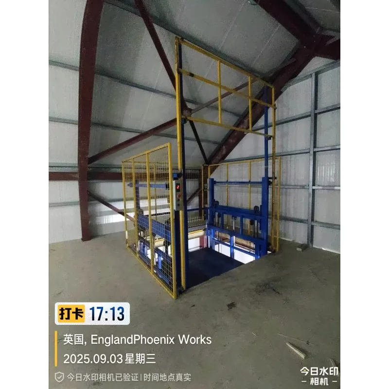 Warehouse Material Lift Hydraulic Mezzanine Cargo Elevator for Pallet Loading Goods Transfer and Space Saving Transport