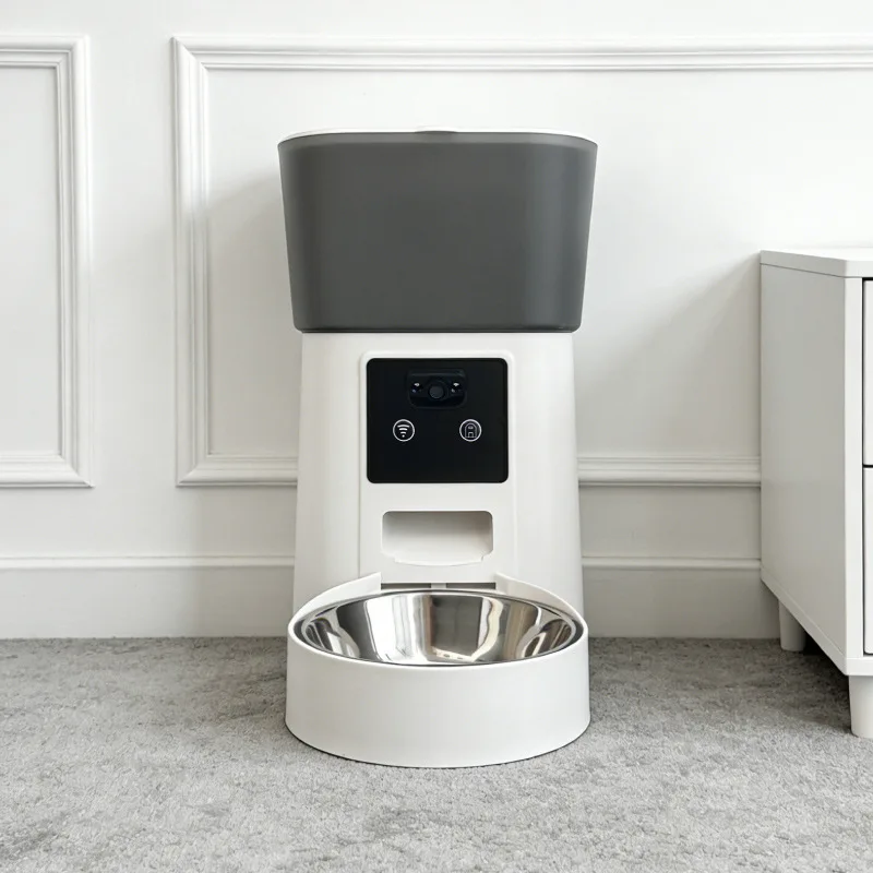 Comedero automático con cámara, voz y temporizador para perros y gatos