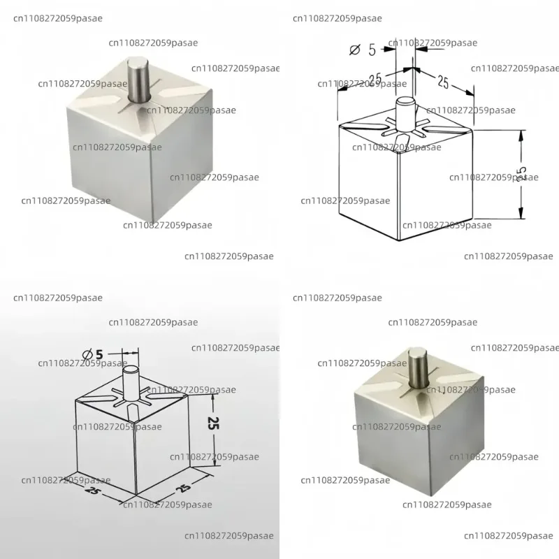 Centering Prism Mold for Processing Blanks, 15mm Steel Forming Steel, Hardened Type, Model 3A-300079, for Milling Machine Tools