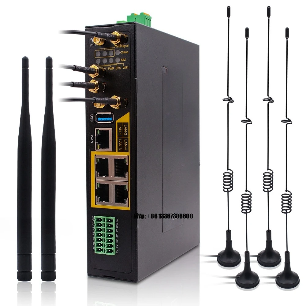 G100 5G IoT Wireless Intelligent Industrial Gateway 5*RS485 1*RS232 Smart Grid Enterprise Applications Featuring SIM Card Slot