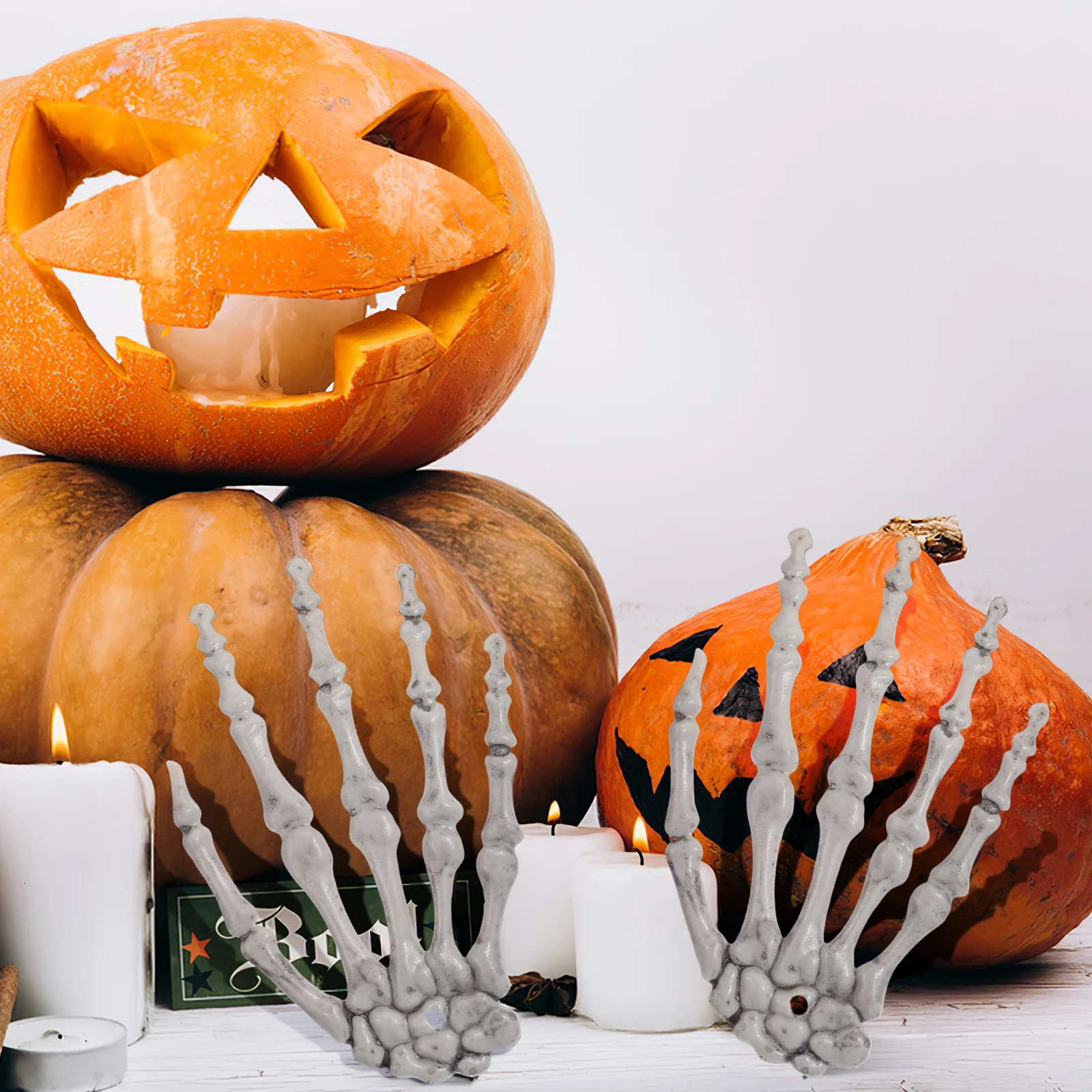 

3 Pairs hand Decor 2 4 5 Sizes Halloween Party Props Spooky Bar KTVHaunted House Gathering Bone naments