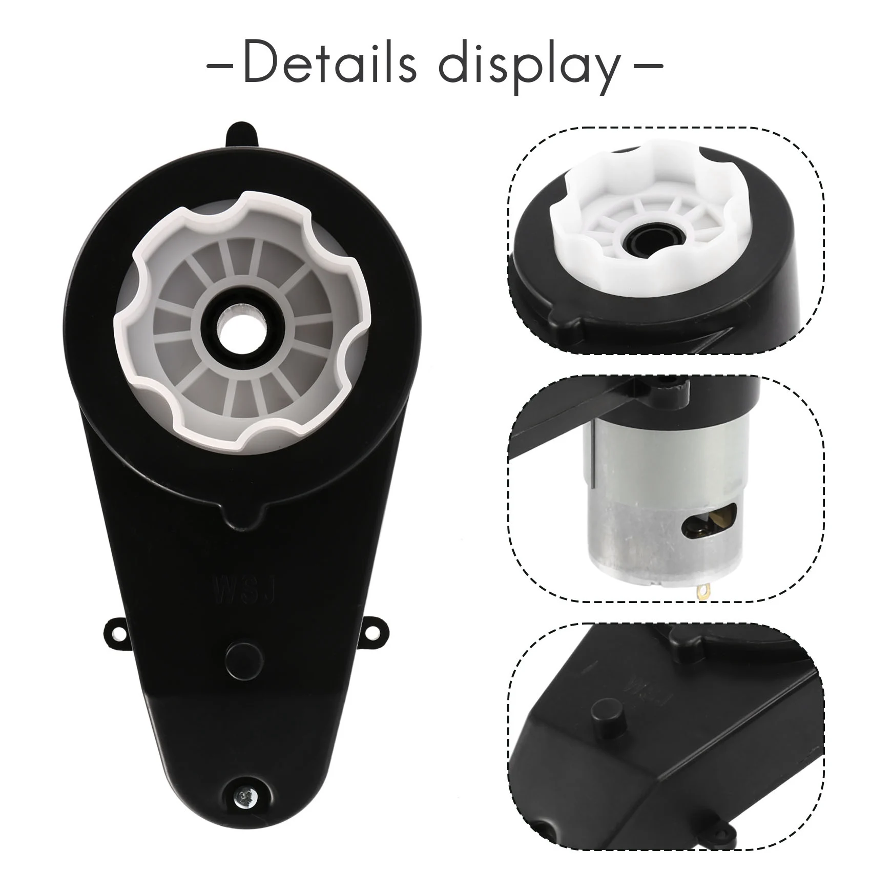 Best-2 Pcs 550 Universal Children Electric Car Gearbox With Motor 12V 23000Rpm Motor With Gear Box Kids Ride On Car Baby
